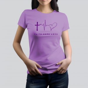 18. Camiseta MUJER fe,esperanza,amor