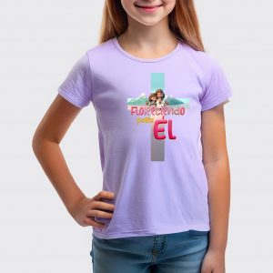 5. Camiseta NIÑA Floreciendo para Él